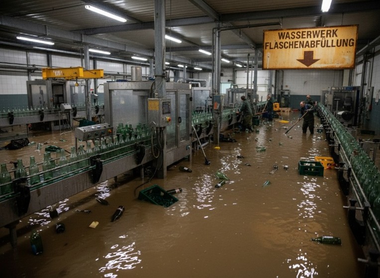Wasserschaden Getränkeindustrie